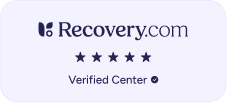 Recovery.com logo with a five-star rating and the text 'Verified Center' badge.